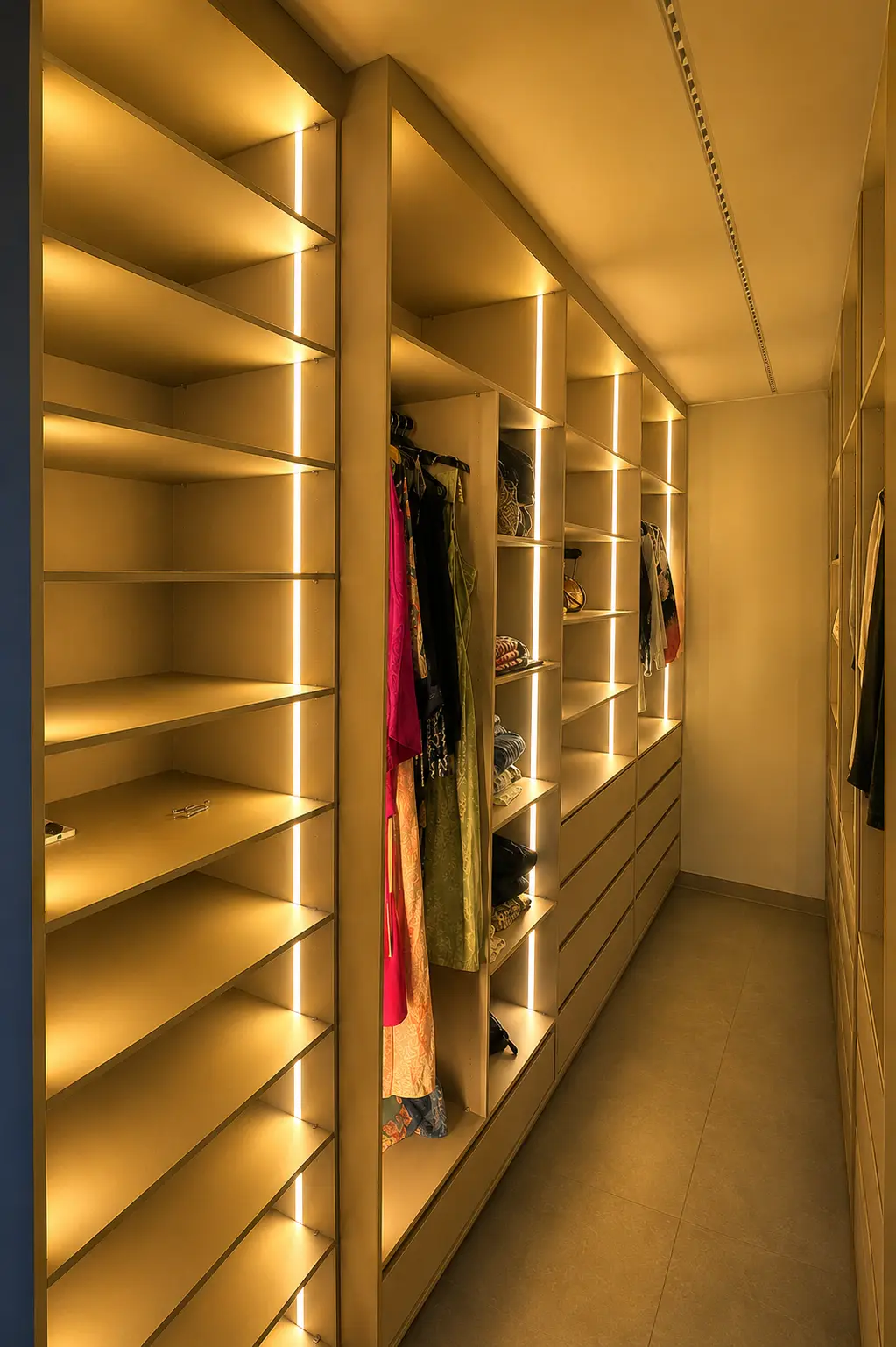 Closet planejado sob medida pela Criarty em Brasília DF